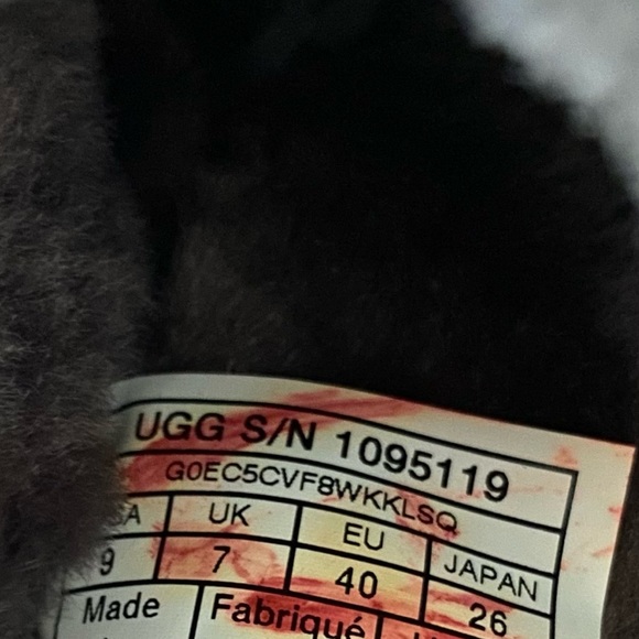 UGG Fluff Yeah Slides Charcoal Grey 7 RETAIL $100 - Picture 16 of 16